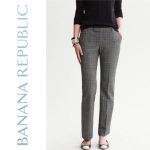 Banana Republic plaid Martin trouser pant size 4